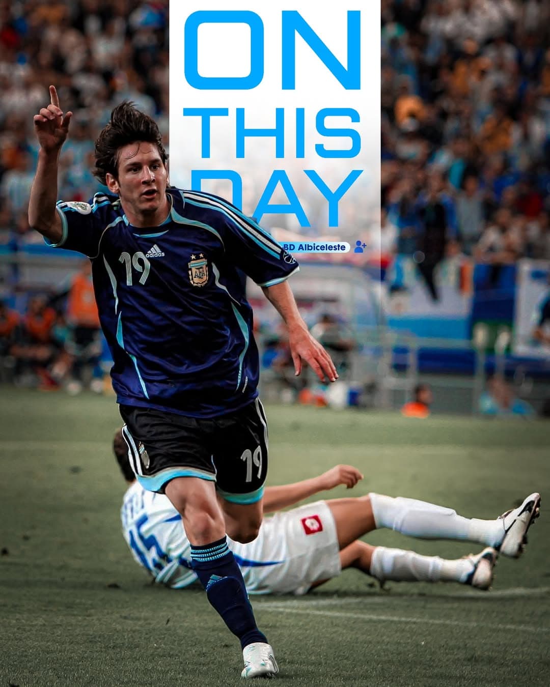 Argentina Retro Away Jersey – No.19 | Half & Full Sleeve | Premium Adidas Fabric